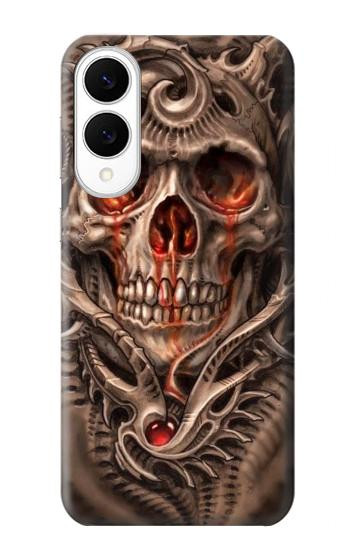 S1675 Skull Blood Tattoo Hülle Schutzhülle Taschen für Samsung Galaxy S25 Edge