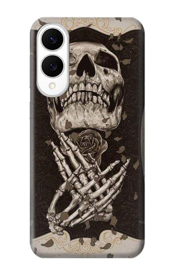 S1676 Skull Rose Hülle Schutzhülle Taschen für Samsung Galaxy S25 Edge