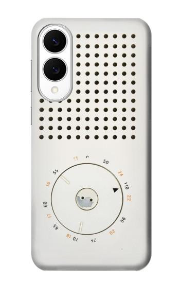 S1857 Retro Transistor Radio Hülle Schutzhülle Taschen für Samsung Galaxy S25 Edge