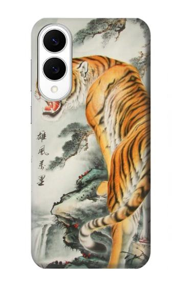 S1934 Chinese Tiger Painting Hülle Schutzhülle Taschen für Samsung Galaxy S25 Edge