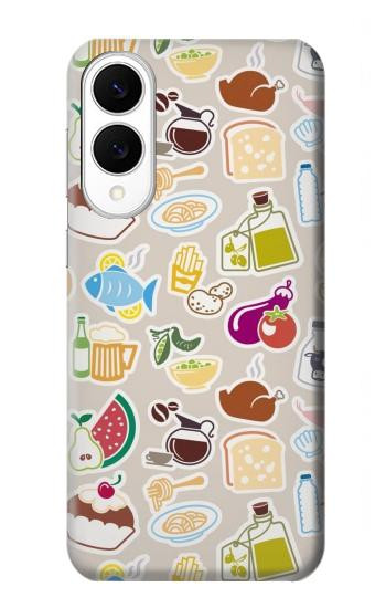 S2321 Food and Drink Seamless Hülle Schutzhülle Taschen für Samsung Galaxy S25 Edge
