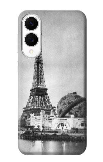 S2350 Old Paris Eiffel Tower Hülle Schutzhülle Taschen für Samsung Galaxy S25 Edge