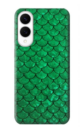 S2704 Green Fish Scale Pattern Graphic Hülle Schutzhülle Taschen für Samsung Galaxy S25 Edge