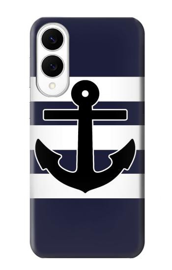 S2758 Anchor Navy Hülle Schutzhülle Taschen für Samsung Galaxy S25 Edge