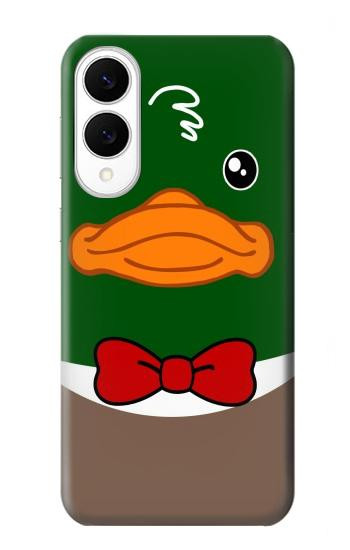 S2762 Green Head Mallard Duck Tuxedo Cartoon Hülle Schutzhülle Taschen für Samsung Galaxy S25 Edge