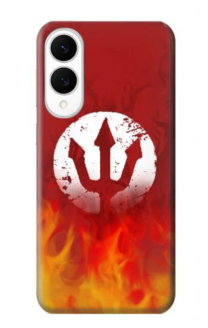 S2803 Fire Red Devil Spear Symbol Hülle Schutzhülle Taschen für Samsung Galaxy S25 Edge