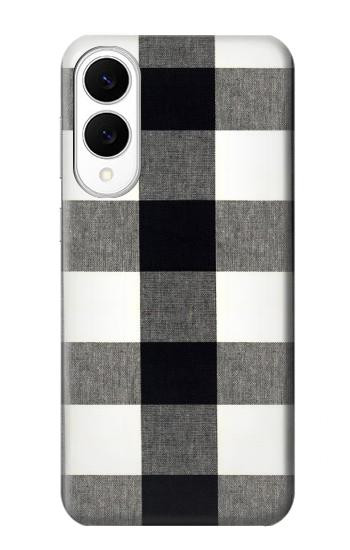 S2842 Black and White Buffalo Check Pattern Hülle Schutzhülle Taschen für Samsung Galaxy S25 Edge