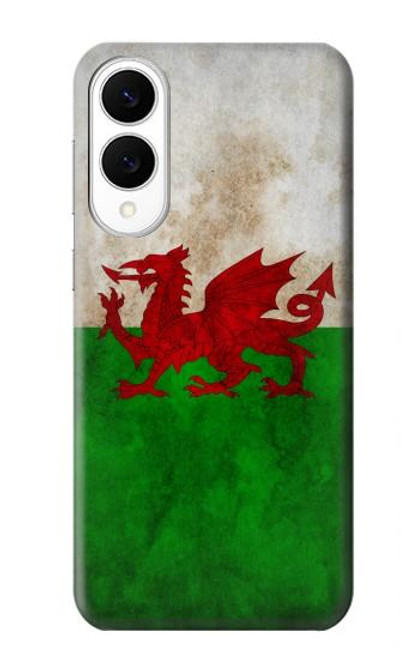 S2976 Wales Football Soccer Flag Hülle Schutzhülle Taschen für Samsung Galaxy S25 Edge
