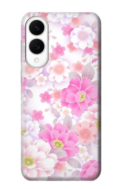 S3036 Pink Sweet Flower Flora Hülle Schutzhülle Taschen für Samsung Galaxy S25 Edge