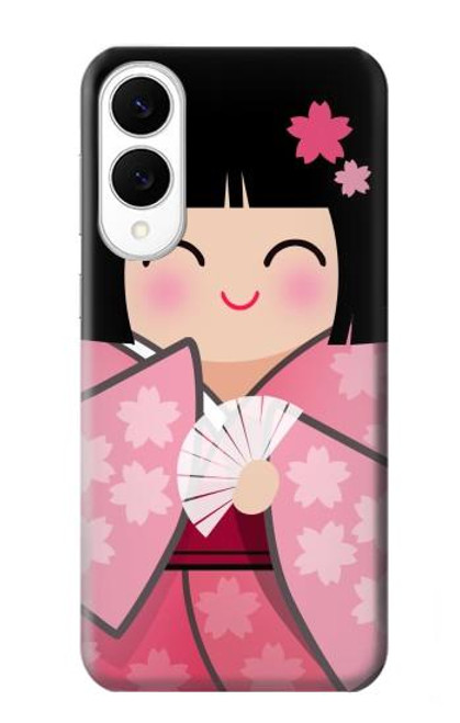 S3042 Japan Girl Hina Doll Kimono Sakura Hülle Schutzhülle Taschen für Samsung Galaxy S25 Edge