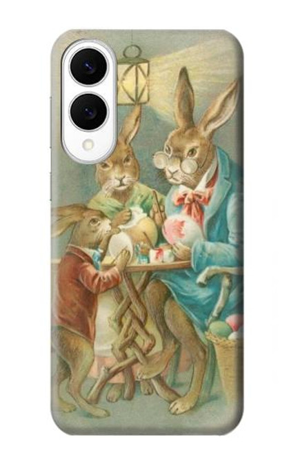S3164 Easter Rabbit Family Hülle Schutzhülle Taschen für Samsung Galaxy S25 Edge
