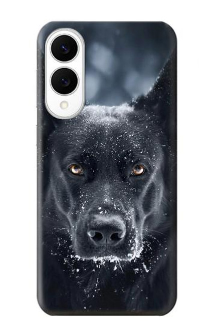 S3168 German Shepherd Black Dog Hülle Schutzhülle Taschen für Samsung Galaxy S25 Edge