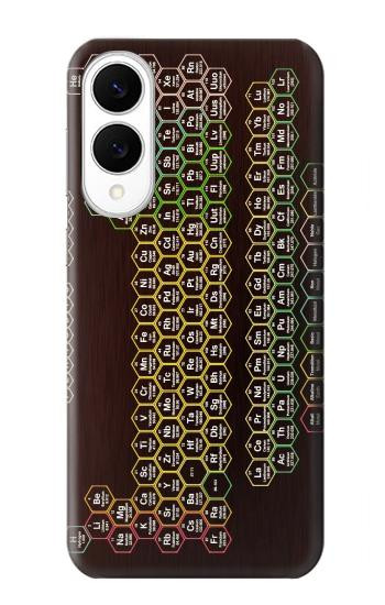 S3544 Neon Honeycomb Periodic Table Hülle Schutzhülle Taschen für Samsung Galaxy S25 Edge