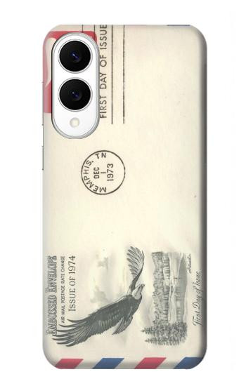 S3551 Vintage Airmail Envelope Art Hülle Schutzhülle Taschen für Samsung Galaxy S25 Edge