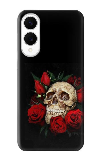 S3753 Dark Gothic Goth Skull Roses Hülle Schutzhülle Taschen für Samsung Galaxy S25 Edge