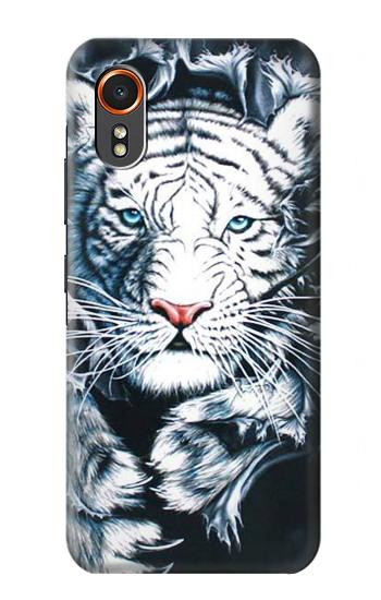 S0265 White Tiger Hülle Schutzhülle Taschen für Samsung Galaxy XCover7