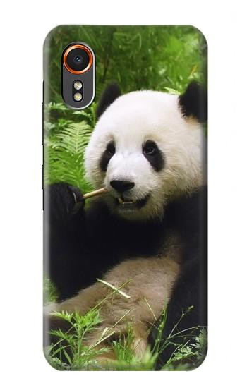 S1073 Panda Enjoy Eating Hülle Schutzhülle Taschen für Samsung Galaxy XCover7