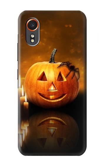 S1083 Pumpkin Spider Candles Halloween Hülle Schutzhülle Taschen für Samsung Galaxy XCover7