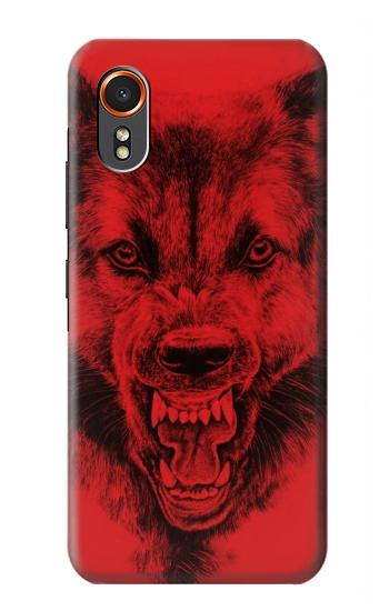 S1090 Red Wolf Hülle Schutzhülle Taschen für Samsung Galaxy XCover7