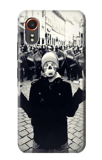 S1108 Skull Mask Man Protester Hülle Schutzhülle Taschen für Samsung Galaxy XCover7