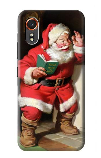 S1417 Santa Claus Merry Xmas Hülle Schutzhülle Taschen für Samsung Galaxy XCover7