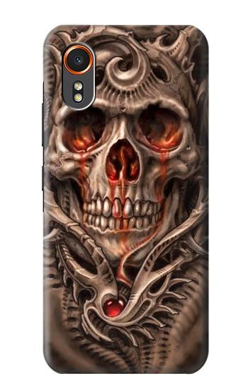 S1675 Skull Blood Tattoo Hülle Schutzhülle Taschen für Samsung Galaxy XCover7