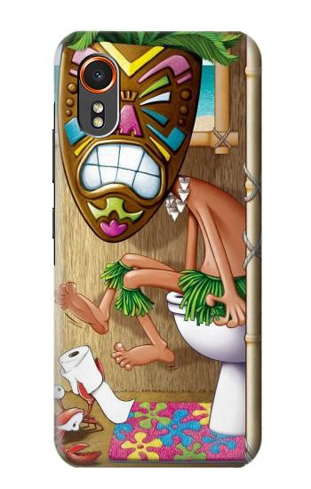 S1702 Tiki Man Toilet Hülle Schutzhülle Taschen für Samsung Galaxy XCover7