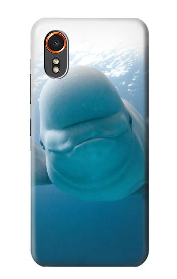 S1801 Beluga Whale Smile Whale Hülle Schutzhülle Taschen für Samsung Galaxy XCover7