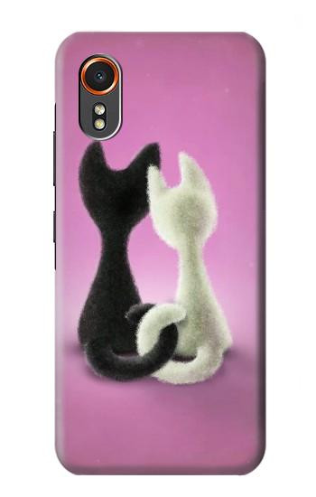 S1832 Love Cat Hülle Schutzhülle Taschen für Samsung Galaxy XCover7