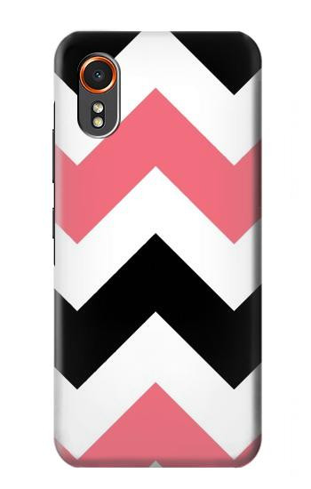 S1849 Pink Black Chevron Zigzag Hülle Schutzhülle Taschen für Samsung Galaxy XCover7