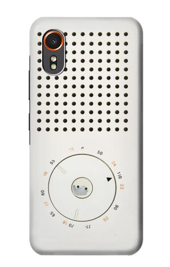 S1857 Retro Transistor Radio Hülle Schutzhülle Taschen für Samsung Galaxy XCover7