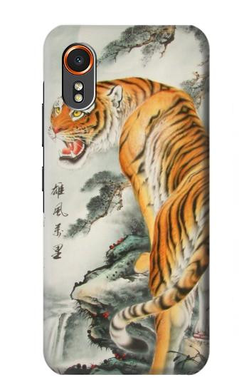 S1934 Chinese Tiger Painting Hülle Schutzhülle Taschen für Samsung Galaxy XCover7