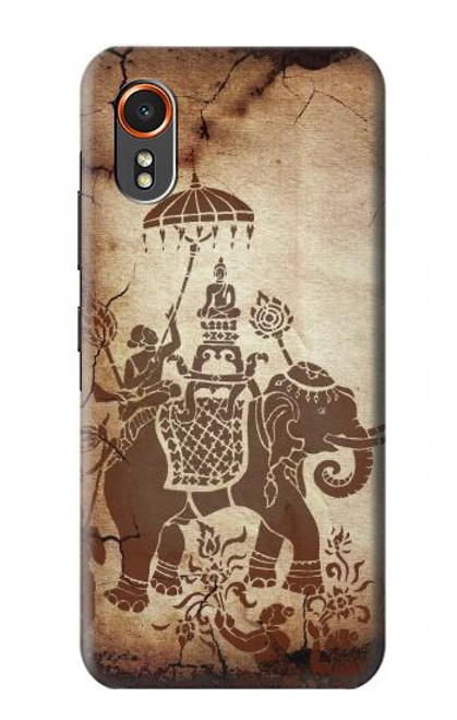 S2102 Thai Art Buddha on Elephant Hülle Schutzhülle Taschen für Samsung Galaxy XCover7