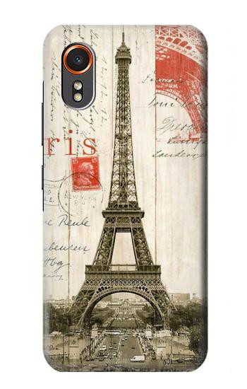 S2108 Eiffel Tower Paris Postcard Hülle Schutzhülle Taschen für Samsung Galaxy XCover7