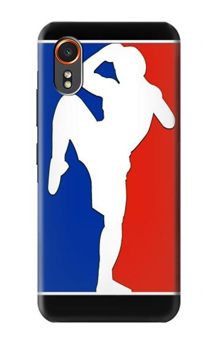 S2278 Muay Thai Kickboxing MMA Martial Art White Hülle Schutzhülle Taschen für Samsung Galaxy XCover7