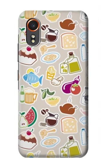 S2321 Food and Drink Seamless Hülle Schutzhülle Taschen für Samsung Galaxy XCover7