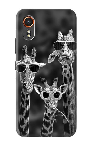 S2327 Giraffes With Sunglasses Hülle Schutzhülle Taschen für Samsung Galaxy XCover7