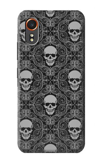 S2371 Skull Vintage Monochrome Pattern Hülle Schutzhülle Taschen für Samsung Galaxy XCover7