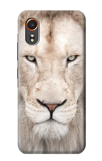 S2399 White Lion Face Hülle Schutzhülle Taschen für Samsung Galaxy XCover7