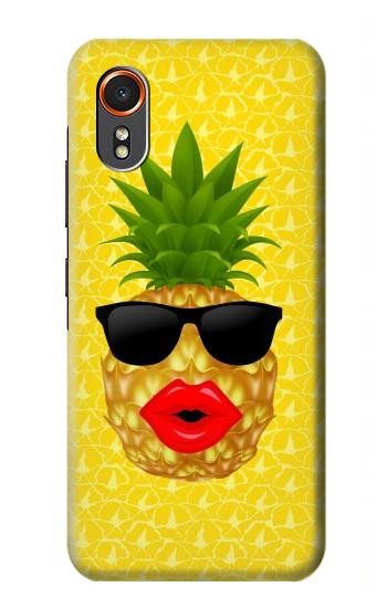 S2443 Funny Pineapple Sunglasses Kiss Hülle Schutzhülle Taschen für Samsung Galaxy XCover7
