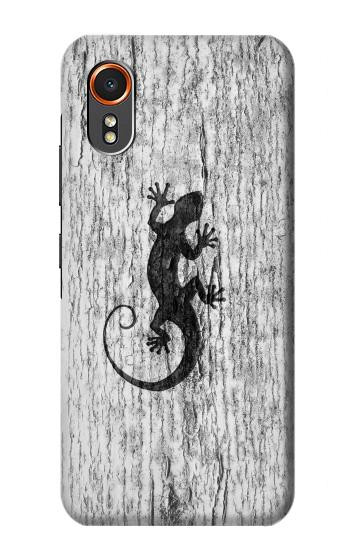 S2446 Gecko Wood Graphic Printed Hülle Schutzhülle Taschen für Samsung Galaxy XCover7