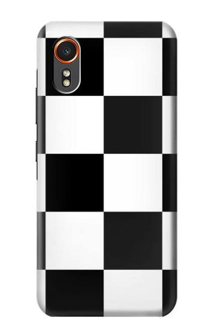 S2492 Black and White Check Hülle Schutzhülle Taschen für Samsung Galaxy XCover7