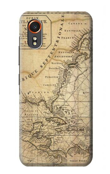 S2506 Exploration North America Map Hülle Schutzhülle Taschen für Samsung Galaxy XCover7