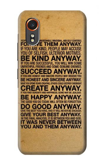 S2513 Mother Teresa Anyway Quotes Hülle Schutzhülle Taschen für Samsung Galaxy XCover7