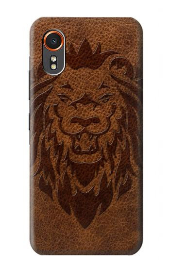 S2529 Leo Zodiac Tattoo Brown Graphic Print Hülle Schutzhülle Taschen für Samsung Galaxy XCover7