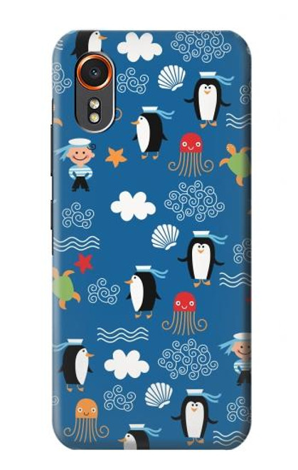 S2572 Marine Penguin Pattern Hülle Schutzhülle Taschen für Samsung Galaxy XCover7