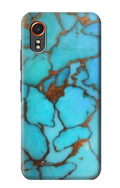 S2685 Aqua Turquoise Gemstone Graphic Printed Hülle Schutzhülle Taschen für Samsung Galaxy XCover7