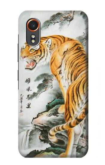S2750 Oriental Chinese Tiger Painting Hülle Schutzhülle Taschen für Samsung Galaxy XCover7