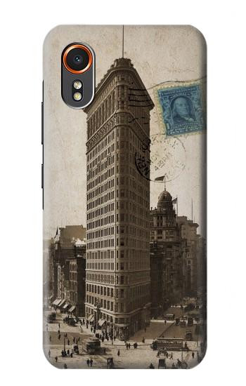 S2832 New York 1903 Flatiron Building Postcard Hülle Schutzhülle Taschen für Samsung Galaxy XCover7