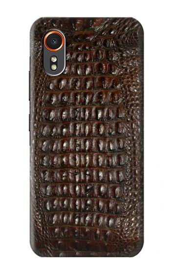 S2850 Brown Skin Alligator Graphic Printed Hülle Schutzhülle Taschen für Samsung Galaxy XCover7